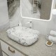 Раковина чаша Maretti FL13NS66-740MR, белый мрамор