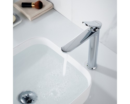 Смеситель для раковины высокий Shevanik S4311, хром