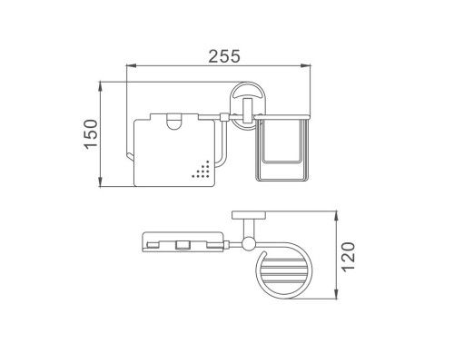 Держатель для туалетной бумаги D-Lin D242700, хром