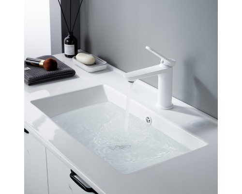 Смеситель для раковины Shevanik S4301C, белый