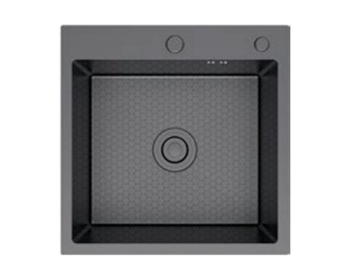 Кухонная мойка FRAP FS5050-9, оружейная сталь