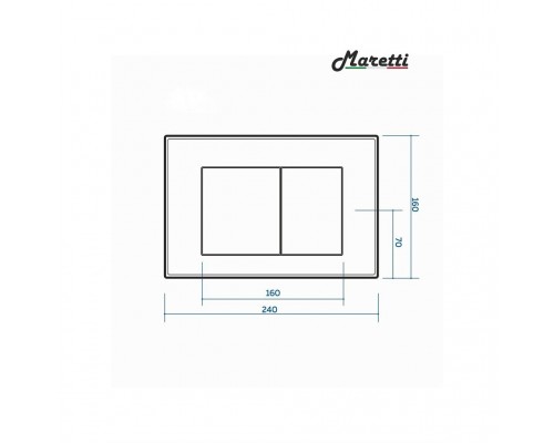 Комплект Maretti 3 в 1: унитаз UM10PBM51-560, инсталляция AC11P5211, кнопка AC12SF-560