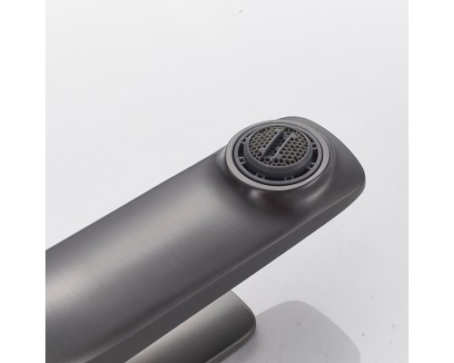Смеситель для раковины Shevanik S4201T, оружейная сталь