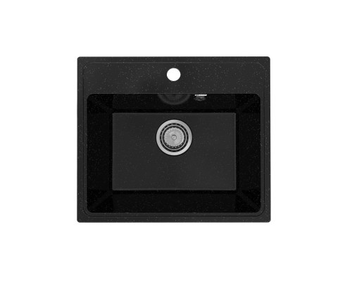 Кухонная мойка Practik PR-M-490-004 (без сифона), черный оникс