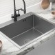 Кухонная мойка FRAP FS7050, сатин