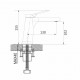 Смеситель для раковины Shevanik S8301H, черный