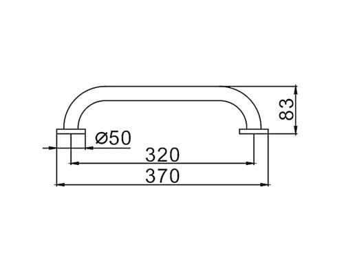 Поручень для ванной FRAP F1718, хром