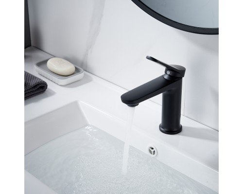 Смеситель для раковины Shevanik S4301H, черный