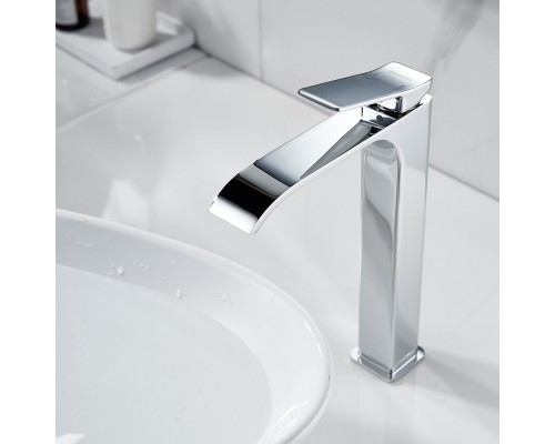 Смеситель для раковины высокий Shevanik S4011, хром