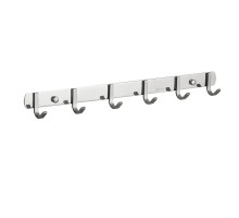 Планка с крючками FRUD R202-6, хром