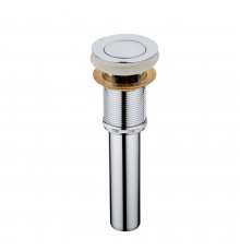 Донный клапан с переливом Frap F66-2, хром