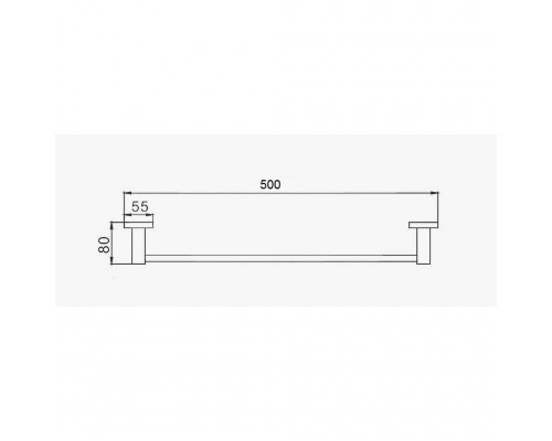 Полотенцедержатель D-Lin D251222-1, черный