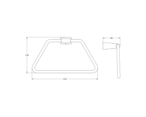 Кольцо для полотенец BELZ B91404, черный