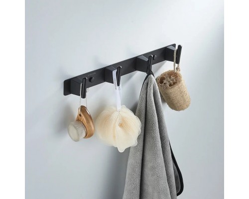 Планка с 4 крючками  Shevanik SG5741H, черный