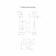 Напольная стойка для ванной Grocenberg AC0072BL, черный