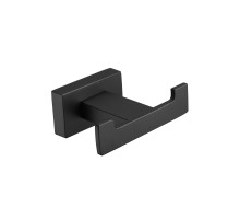Крючок для ванной комнаты двойной Shevanik SG5621H, черный