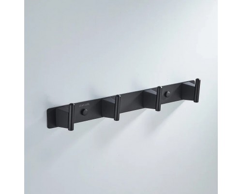 Планка с 4 крючками  Shevanik SG5741H, черный