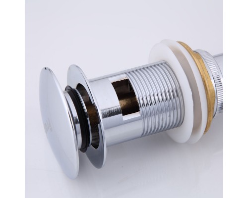 Донный клапан с переливом Frap F65-2, хром