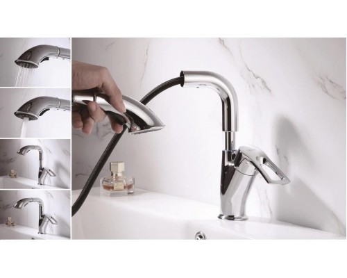 Смеситель для раковины Shevanik S5121, хром