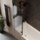 Шторка на ванну 100х140 см Maretti Валентина VA41R100140097-560, профиль черный