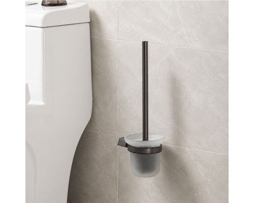 Ершик для унитаза FRAP F30610-9, оружейная сталь