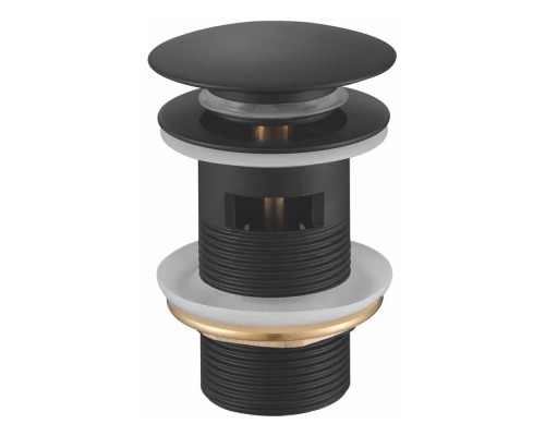 Донный клапан с переливом BELZ BX01-7, черный