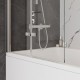 Шторка на ванну 80х140 см Maretti Валентина VA41R8014097-015, профиль хром