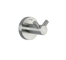 Крючок для ванной комнаты двойной FRAP F30105-2, сатин
