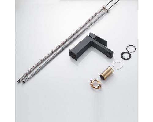 Смеситель для раковины Shevanik S9601H, черный