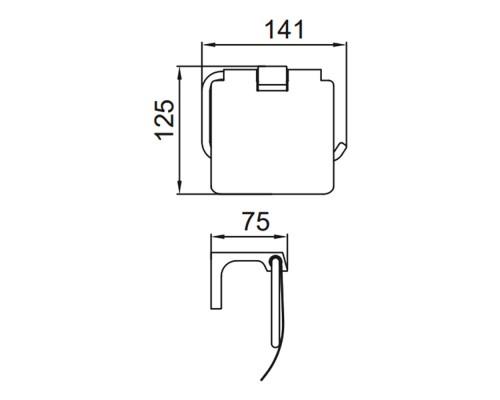Держатель для туалетной бумаги FRAP F30603, хром