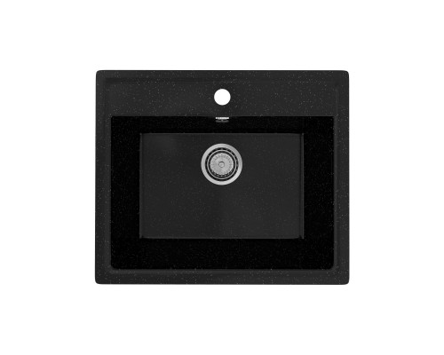 Кухонная мойка Practik PR-M-565-004 (без сифона), черный оникс