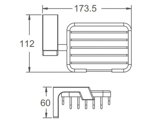Мыльница FRAP F30602-19, оружейная сталь