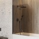 Шторка на ванну 100х140 см Maretti Валентина VA41R100140098-560, профиль черный