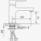 Смеситель для раковины D-Lin D110366-C, белый