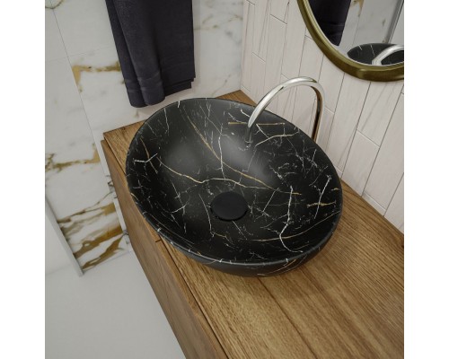 Раковина чаша Maretti EN13NS87-560MR, черный мрамор