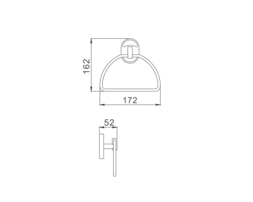 Полотенцедержатель D-Lin D233700 хром