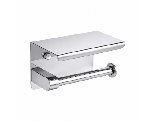 Держатель для туалетной бумаги с полочкой Maretti PB51P113, хром