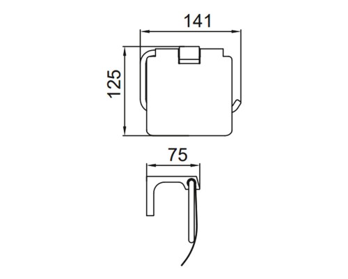 Держатель для туалетной бумаги FRAP F30603-9, оружейная сталь
