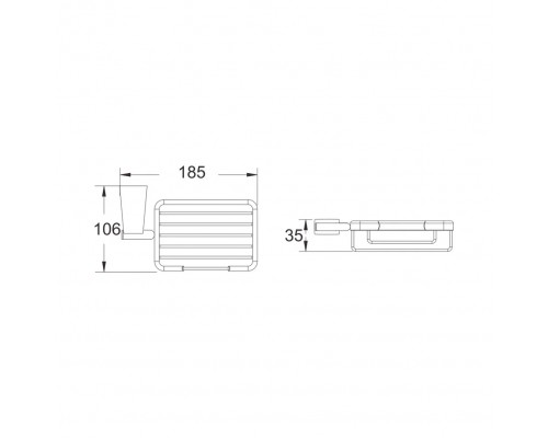 Мыльница Shevanik SG5704H, черный