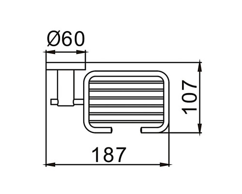 Мыльница FRAP F30202-1, черный