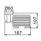 Мыльница FRAP F30202-1, черный