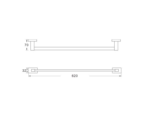 Полотенцедержатель Shevanik SG5617C, белый