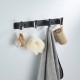 Планка с 4 крючками  Shevanik SG5741H, черный
