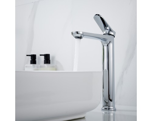 Смеситель для раковины высокий Shevanik S4311, хром