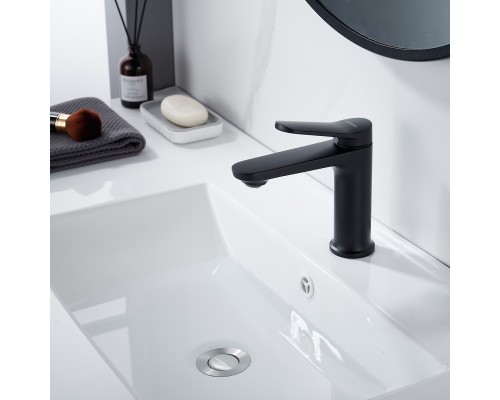 Смеситель для раковины Shevanik S4301H, черный