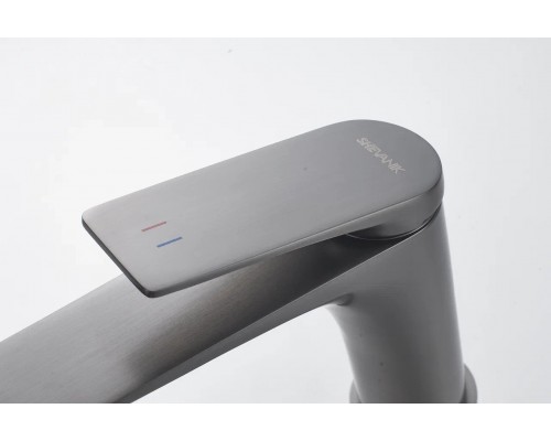 Смеситель для раковины Shevanik S9101T, оружейная сталь