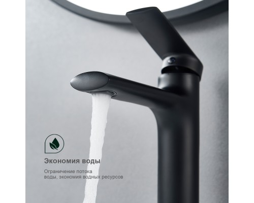 Смеситель для раковины Splenka S50.10.06, черный