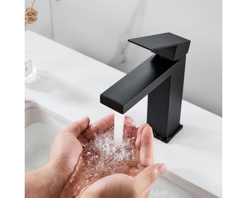 Смеситель для раковины Shevanik S7001H, черный