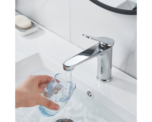 Смеситель для раковины Shevanik S6201, хром