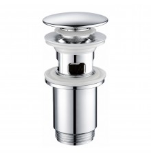 Донный клапан для раковины с переливом Maretti AC19P65015, хром